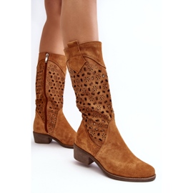 Step in style Bottes Modèle Ndulu 4043 Camel - Entrez avec style brun 2