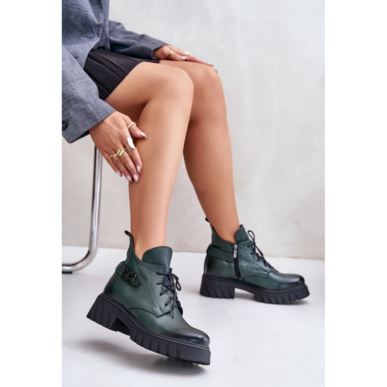 Step in style Bottes Modèle Zazoo 60483 Vert Foncé - Entrez avec style 1