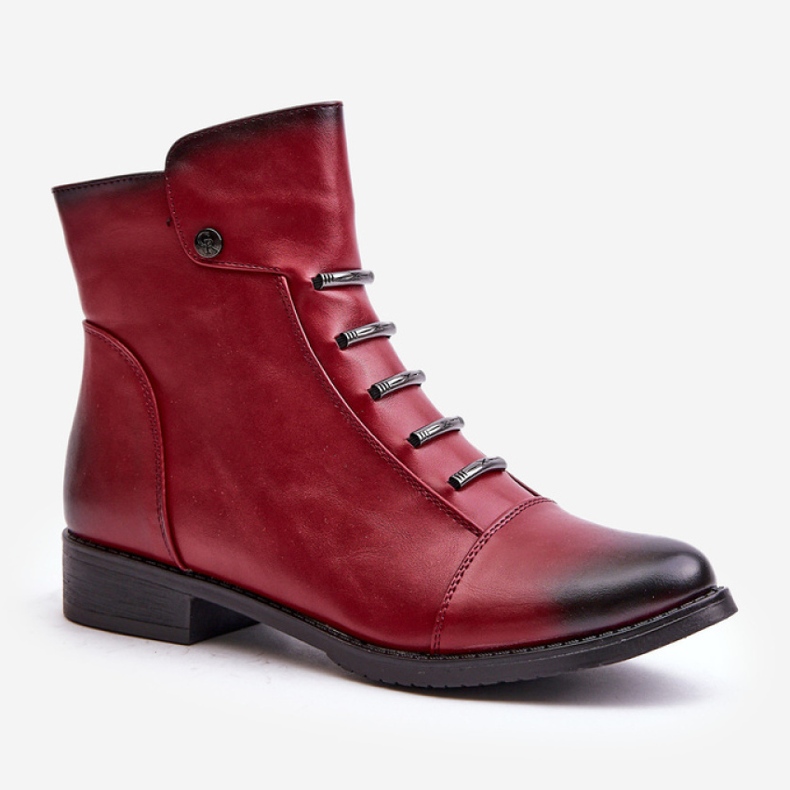 Step in style Bottes Modèle Labise ASA62-16 Bordo - Entrez avec style rouge 2