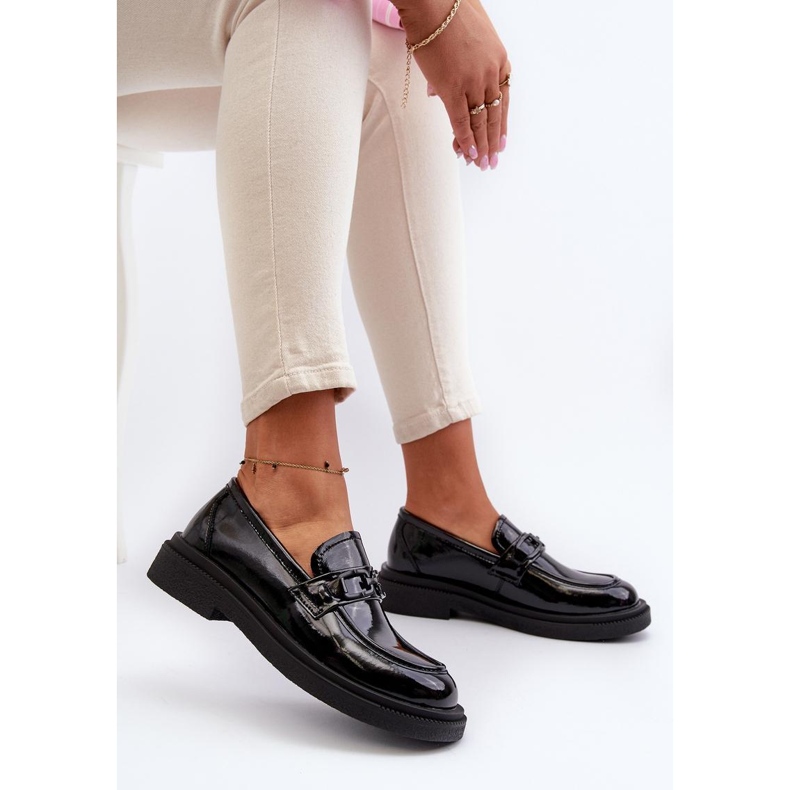 Step in style Mocassins Modèle Keelana 24PB18-6886 Vernis Noir - Entrez avec style 1