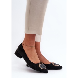 Step in style Escarpins Modèle S.Barski KV27-037 Daim Noir - Entrez avec style le noir 1