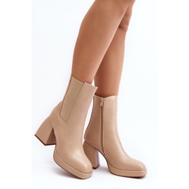 Step in style Bottes Modèle Stelares 5892 Beige - Entrez avec style 1