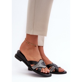 Step in style Sandale Tongs Modèle Asysa WD182 Noir - Entrez avec style le noir 1