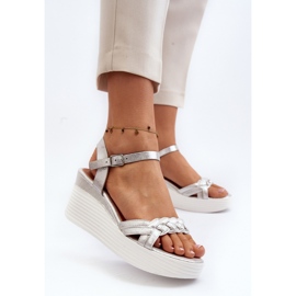 Step in style Sandales Modèle Esinna PS19 Argent - Entrez avec style gris 2