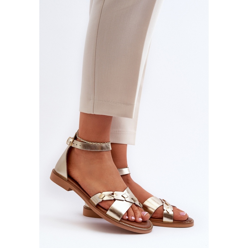 Step in style Sandales Modèle Zazoo 40378 Or - Entrez avec style jaune 1