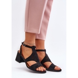Step in style Sandales Modèle Eleriva N24-028 Noir - Entrez avec style le noir 1