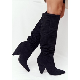 Step in style Bottes Modèle Lu Boo XW37355 Black Suede - Entrez dans le style le noir 2