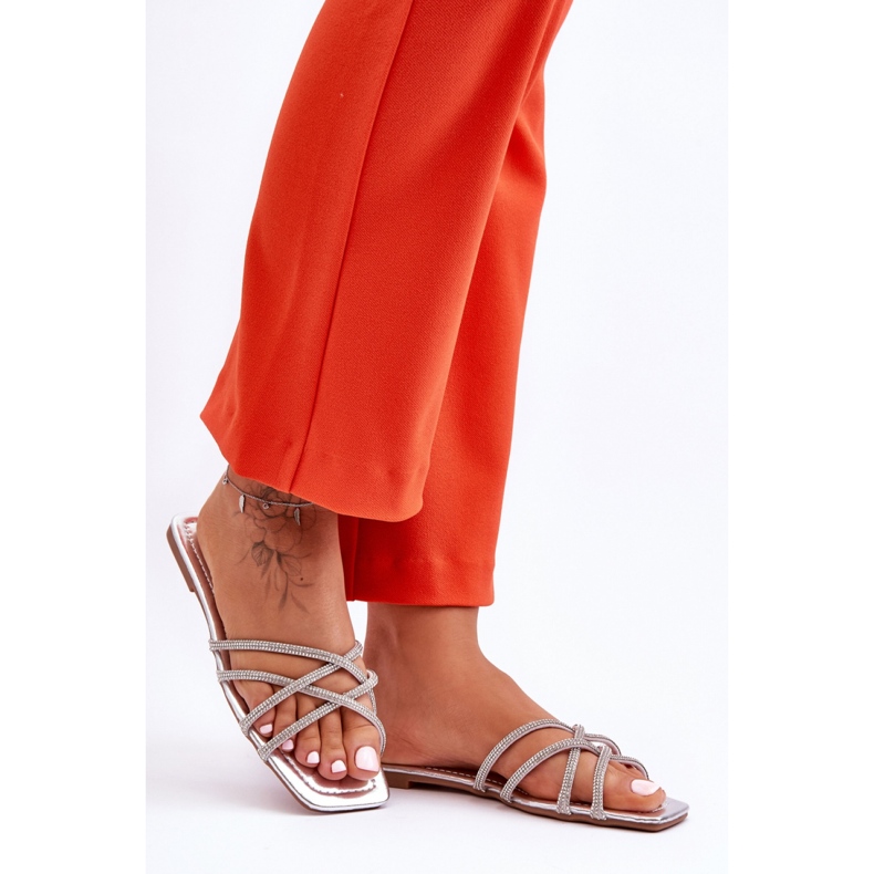 Step in style Sandale Tongs Modèle Leomi 5628-2 CLA-1 Argent - Entrez avec style gris 1