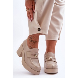 Step in style Chaussures Modèle Dunadia 20148 Cuir Beige - Entrez avec style 1