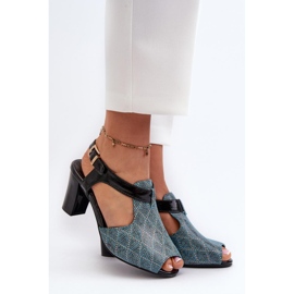Step in style Sandales Modèle Queenmarie SA228-3 Turquoise - Entrez avec style bleu 1
