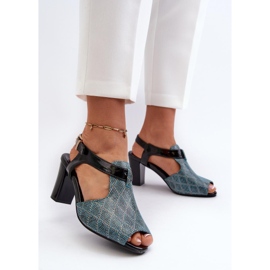 Step in style Sandales Modèle Queenmarie SA228-3 Turquoise - Entrez avec style bleu 2