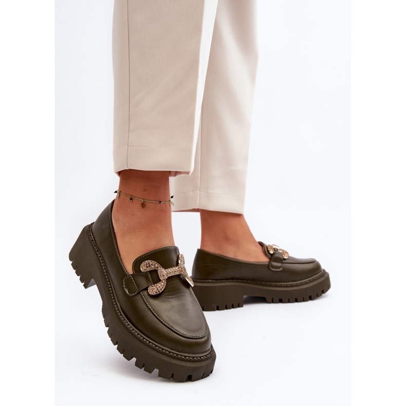 Step in style Mocassins Modèle Gargi H8-309 Vert Foncé - Entrez avec style 2