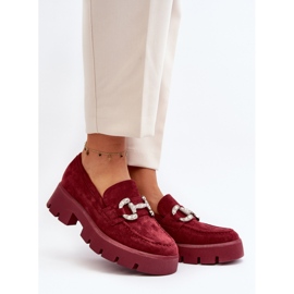 Step in style Mocassins Modèle Ellise G422 Bordo - Entrez avec style rouge 1