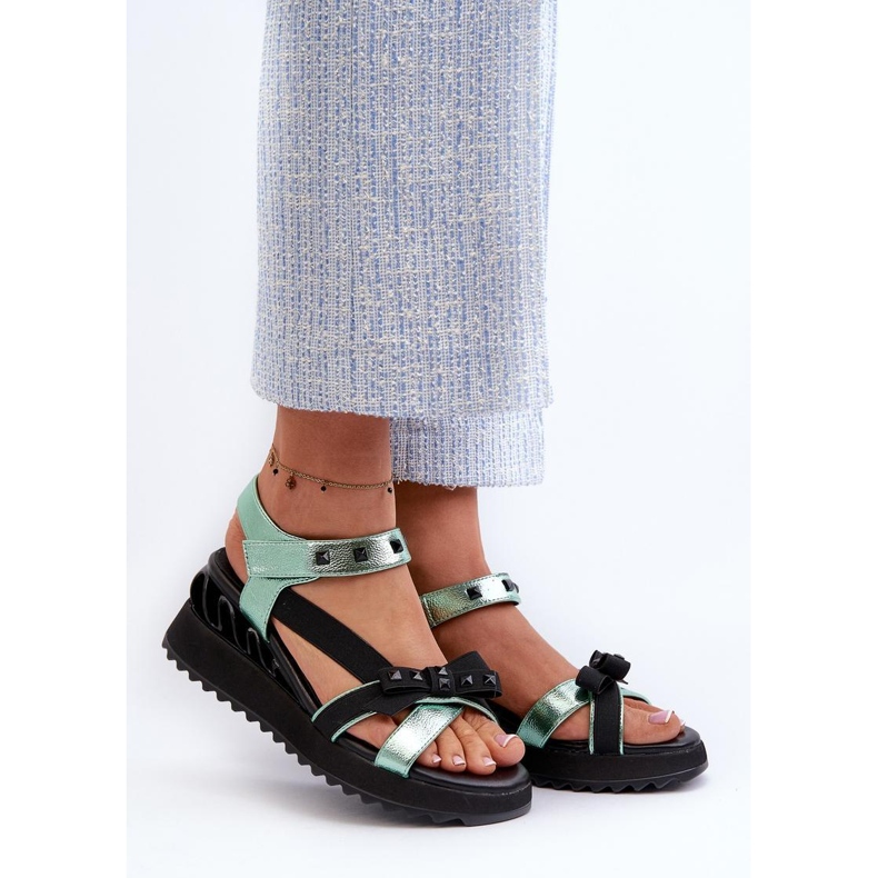 Step in style Sandales Modèle Da CR956 Vert - Entrez avec style 1