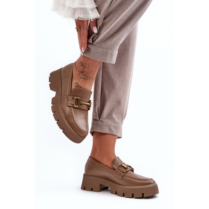 Step in style Chaussures Modèle Peuria 2644-3 Cuir Kaki - Entrez avec style beige 1