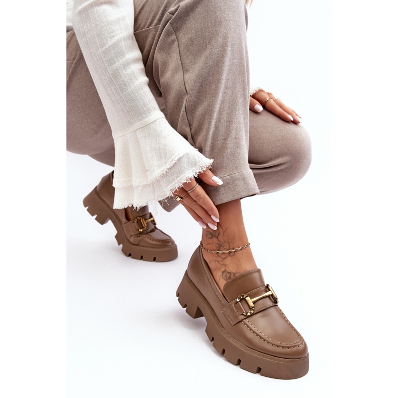 Step in style Chaussures Modèle Peuria 2644-3 Cuir Kaki - Entrez avec style beige 2