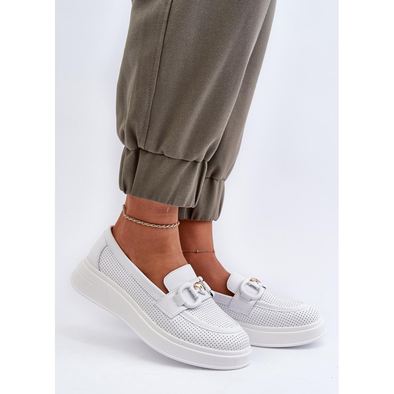 Step in style Mocassins Modèle S.Barski LR720 Blanc - Entrez avec style blanche 1