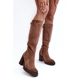 Step in style Bottes Modèle Alzeta 58106 Beige Foncé - Entrez avec style 1