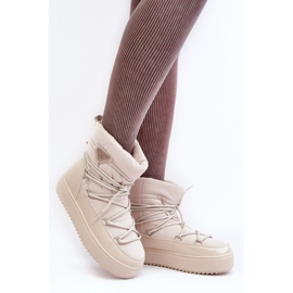 Step in style Bottes de neige Modèle Fleure NB606 Beige - Entrez avec style 1