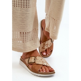 Step in style Sandale Tongs Modèle Inblu CN000032 Camel - Entrez avec style brun 2