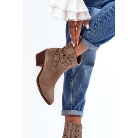 Step in style Bottes Modèle Da SN622-20 Daim Beige Foncé - Entrez avec style 2