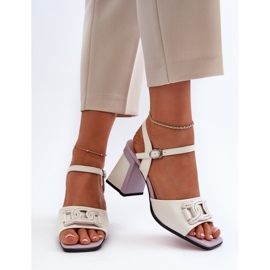 Step in style Sandales Modèle Da MR38-156 Blanc - Entrez avec style blanche 2