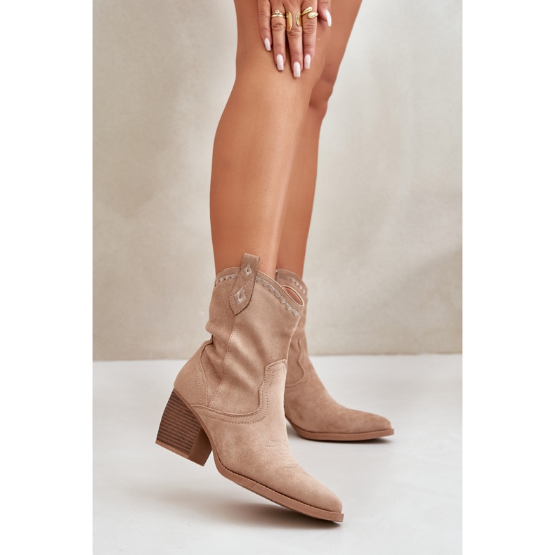 Step in style Bottes Modèle Narinae CHC359 Beige - Entrez avec style 1
