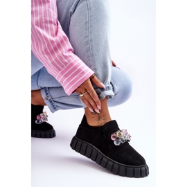 Step in style Chaussures de sport modèle Desire NB615 en daim noir - Entrez dans le style le noir 2