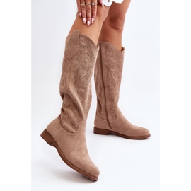 Step in style Modèle S.Barski HY66-132 Bottines beiges - Entrez avec style 1