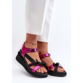 Step in style Sandales Modèle Da CR956 Fuchsia - Entrez avec style rose 1