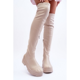 Step in style Bottes Modèle Dudesa 15863 Beige - Entrez avec style 1