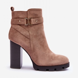 Step in style Bottes Modèle Liani F38-1 Beige Daim - Entrez avec style 3