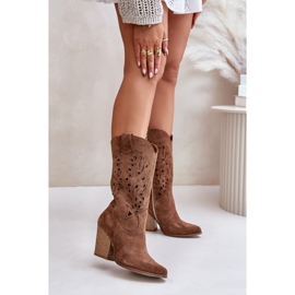 Step in style Bottes Modèle Lewski 3609 Marron Daim - Entrez avec style brun 1