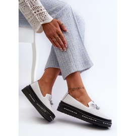 Step in style Mocassins Modèle S.Barski LR400 Blanc - Entrez avec style blanche 2