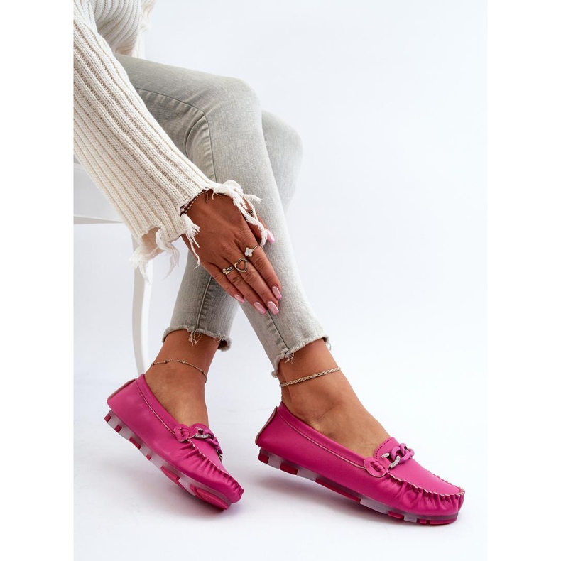 Step in style Mocassins Modèle S.Barski LR339 Fuchsia - Entrez avec style rose 1