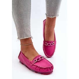 Step in style Mocassins Modèle S.Barski LR339 Fuchsia - Entrez avec style rose 2