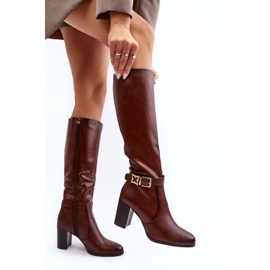 Step in style Bottes Modèle Sendilia KZ103 Marron - Entrez avec style brun 3
