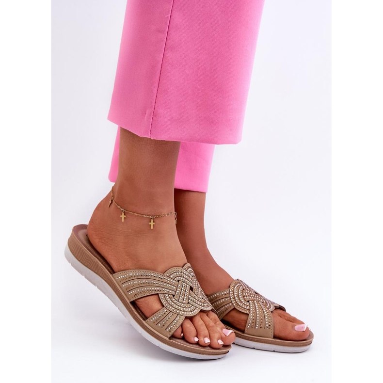 Step in style Sandale Tongs Modèle Inblu BV000037 Beige - Entrez avec style 1