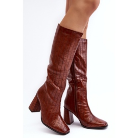 Step in style Bottes Modèle Vabaria 3383 Marron - Entrez avec style brun 2