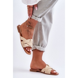 Step in style Sandale Tongs Modèle Aversa W-112 Beige - Entrez avec style 1