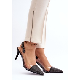 Step in style Modèle Da MR1966-11 Talons aiguilles noirs - Entrez avec style le noir 2