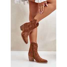 Step in style Bottes Modèle Narinae CHC359 Camel - Entrez avec style brun 2