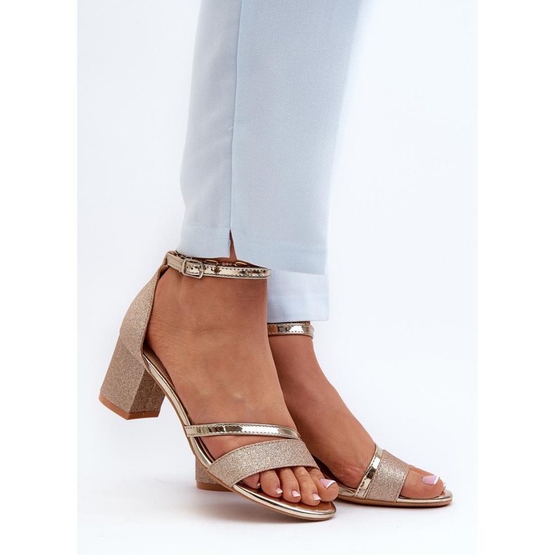 Step in style Sandales Modèle Ploemis 20244 Or - Entrez avec style jaune 1