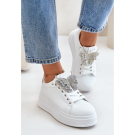 Step in style Chaussures de Sport Modèle Naritevia YY-23 Blanc/Argent - Entrez avec style blanche 1