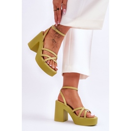Step in style Sandales Modèle Shemira 78-130 Vert - Entrez avec style 2