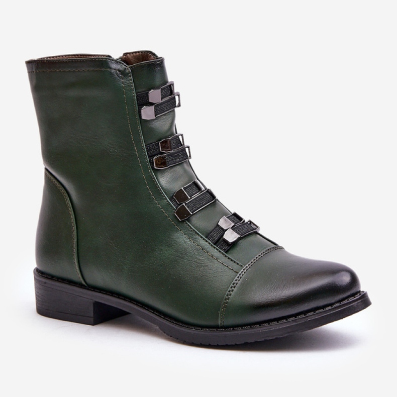 Step in style Bottes Modèle Evalith ASA62-30 Vert - Entrez avec style 2