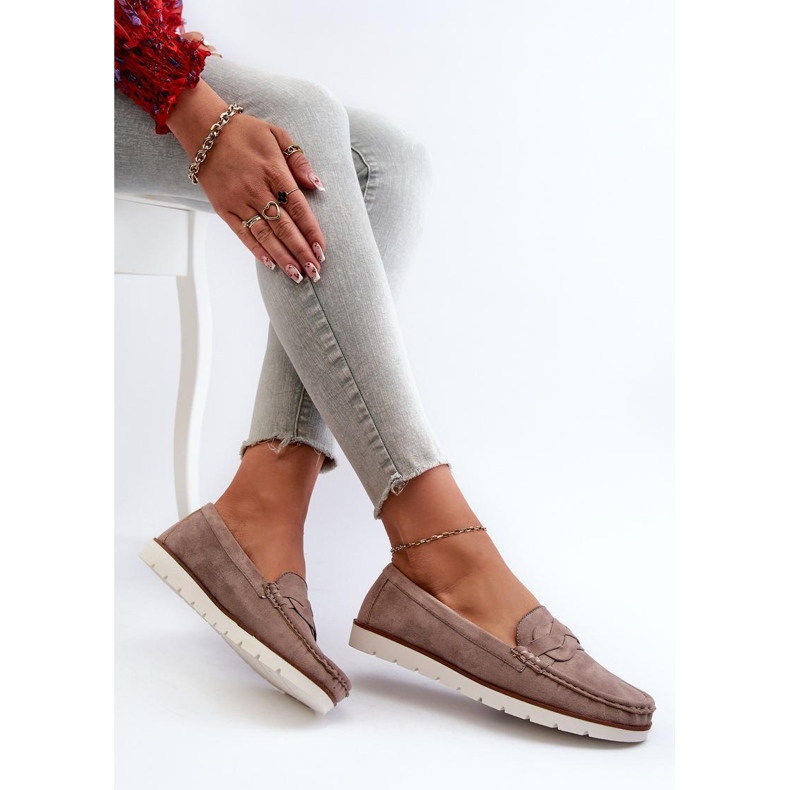 Step in style Mocassins Modèle Nestalia 834280 Beige Foncé - Entrez avec style 1