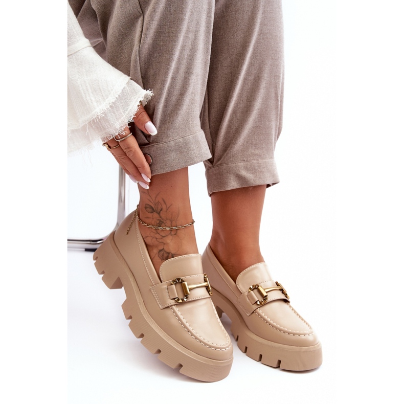 Step in style Chaussures Modèle Peuria 2644-2 Cuir Beige - Entrez avec style 1