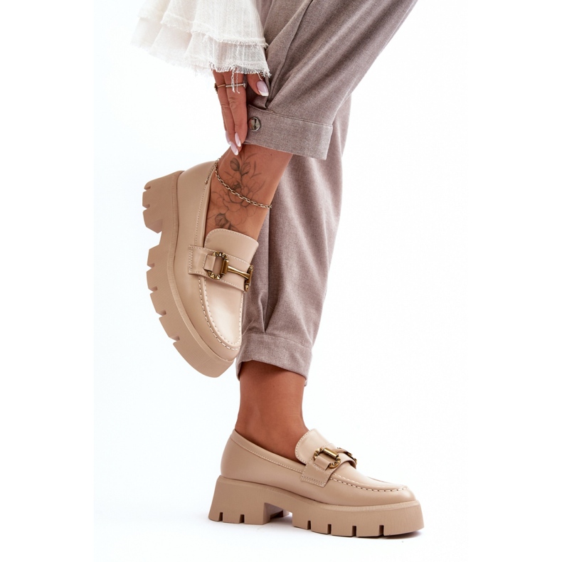 Step in style Chaussures Modèle Peuria 2644-2 Cuir Beige - Entrez avec style 2