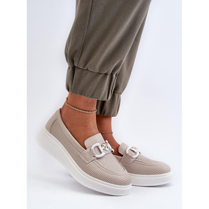 Step in style Mocassins Modèle S.Barski LR720 Beige - Entrez avec style 1